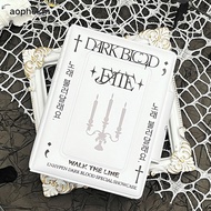 AOPHEKM Card Album, PVC 3 Inch Mini Photocard Binder, with 16 Internal Pages Blue Ice Rain Idol Card