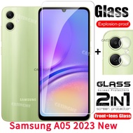 Samsung a05 2023 bọc hoàn toàn kính cường lực flim tấm dán bảo vệ màn hình trở lại thấu kính thay th