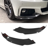 1 Pair Car Front Bumper Lip Splitter Spoiler ABS Carbon Fibre Style Replacement For BMW 4 Series F32 F33 F36 M Sport 201