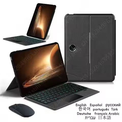 Smart Bluetooth-compatible Keyboard For OPPO Pad 2 11.61 inch OnePlus Pad Tablet Backlight Trackpad 