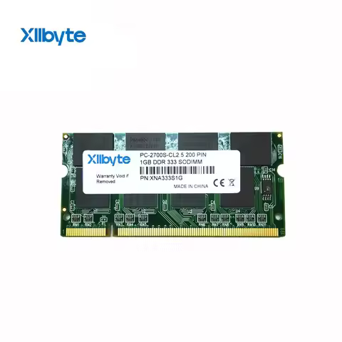 Xllbyte New Sealed SODIMM DDR 333Mhz 1GB PC-2700 memory for Laptop RAM,good quality!compatible with 