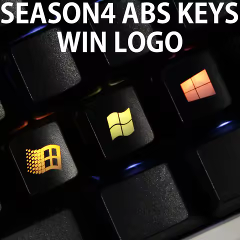 Novelty Shine Through Keycaps ABS Etched, light,Shine-Through win 98 xp 10 vista 8 7 oem profile red