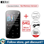 BENJIE M9บลูทูธ5.2 MP3 Mini กลับการออกแบบคลิปเครื่องเล่นเพลงกีฬาหน้าจอสัมผัส1.54นิ้วอินเทอร์เฟซ Type