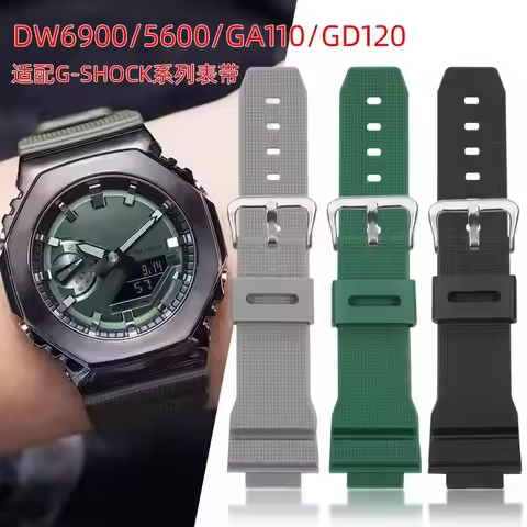 For Casio G-Shock GM-2100 GM-S2100 GA-2100 GM-5600/GA5600 Strap silicone men's sports waterproof Wat