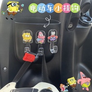 Hot-selling SpongeBob small hook, universal for electric vehicles, cute cartoon car interior adhesiv