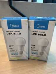 Midea 15W E27 LED燈泡 (2粒裝)