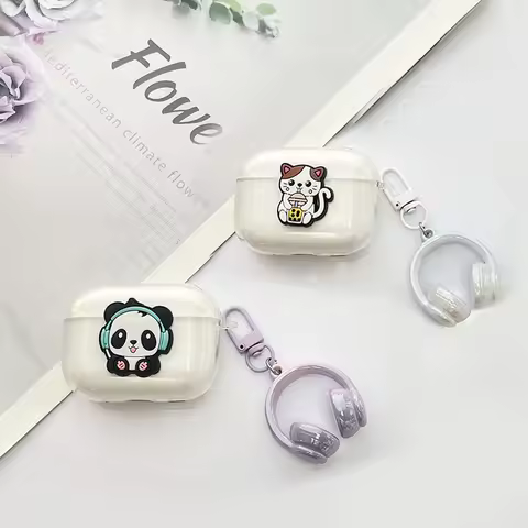 cute Panda case For Huawei Freebuds Pro4 / Freebuds Pro 3 Case Cute Freebuds Pro 2 Cover Silicone Tr