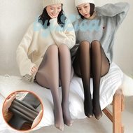 3D Concealer Fleece-Lined Tights Thick Thermal Fur-Lined Tights by.Lisa