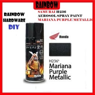 SAMURAI H236 AEROSOL SPRAY PAINT HONDA MARIANA PURPLE METALLIC 400ML (SABAH DAN SARAWAK TIDAK BOLEH 