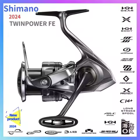 2024 SHIMANO Twin Power TWINPOWER FE Saltwater Spinning Fishing Reel C2000S C2500SXG C3000 C3000XG 4