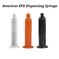 EFD 3CC 5CC 10CC 30CC 50CC US Style Glue Dispenser, Dispensing Syringes With Piston, Transparent Amb