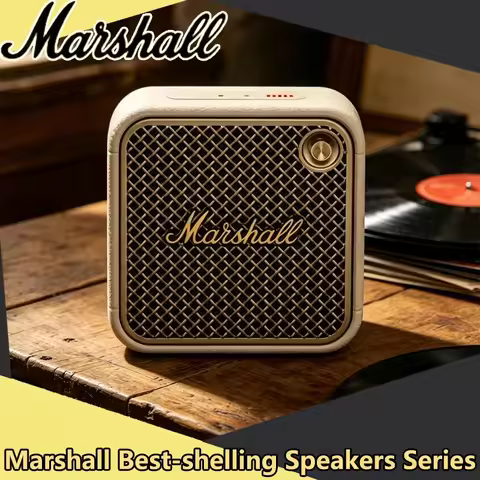 Marshall Willen Mini Bluetooth Speaker Wireless Portable IP67 Waterproof Subwoofer Rich Bass For Out