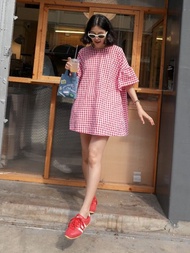 Founds - Doll Dress in Red Gingham