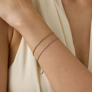 18K Gold-plated Stainless Steel Wire Chain Bracelet  For Men And Women Gifts