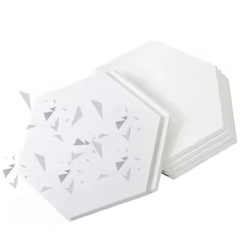 AB02 Soundproofing Panels Hexagon Acoustic Acoustic Panels For Acoustic Treatment,Beveled Edge Tiles