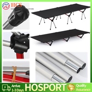 【HCS】Portable Camping Cot Supports 150kg Lightweight Sleeping Cot Detachable Collapsible Sleeping Be