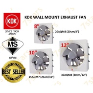 KDK Wall Exhaust Fan | 8" / 10" / 12" | 20AQM8 / 25AQM7 / 30AQM8 (20AQM,25AQM,30AQM,)