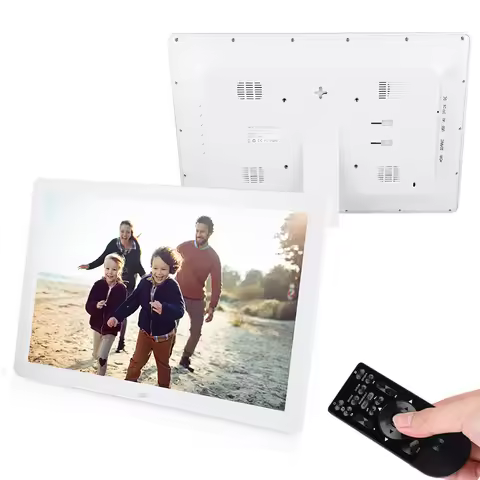 17Inch 1440*900HD Digital Music Photo Picture Frame Alarm Frame Clock Player Album Remote Control Cl