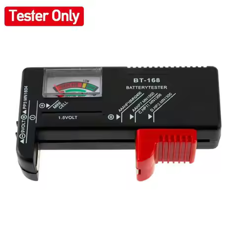 Universal Battery Tester BT-168 with Color Display for AA AAA C D 9V 1.5V Button Cell Voltage Checke