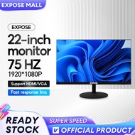 Monitor 22 Inch PC Monitor 75HZ 1080P LED Computer Monitor 22" Gaming Monitor With Speaker Monitor M