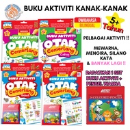 BUKU AKTIVITI KANAK-KANAK 5 TAHUN KE ATAS-BUKU AKTIVITI OTAK CEMERLANG SET-Buku Latihan Kanak-kanak-Buku Prasekolah-Buku