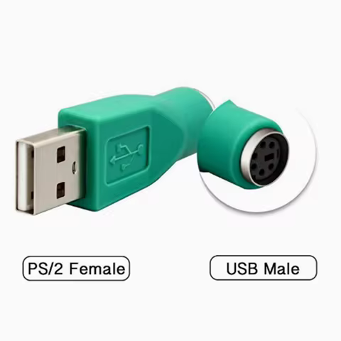 USB Female to PS2 PS / 2 Male Adapter Converter Keyboard Mouse and Mouse Adapter USB A type Male to 