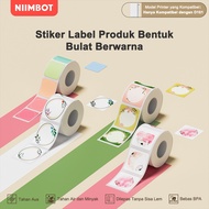 NIIMBOT D101 Solid Color Round Cosmetic Label Stickers, Essential Oil Lipstick Bottle Cap Label Stic