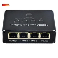 Gigabit Network Splitter 1-To-4 Network Cable Splitter RJ45 Network Port Ethernet Splitter Suitable 