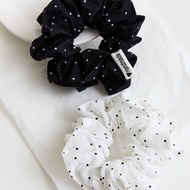 [Bonny & Read] Breeze and Poetry Hair Tie/2 Colors | Polka Dot Polka Dot Elastic Hair Tie Hair Acces