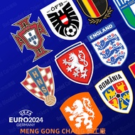 [Taiwan Shipment] Red Car Sticker 2024 European Cup Team Jersey Logo Germany France England Italy