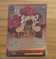 Weiß Schwarz ws disney 100 chip and dale card