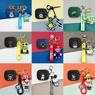 for Honor Choice EarBuds X7e Active Case Cartoon One Piece Luffy Keychain Pendant Cute Silicone Soft