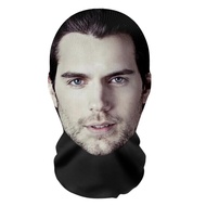 Henry Cavill Outdoor Role-playing Facial Mask 3d Balaclava Head Hat Funny Cosplay Headgear Face N5i3