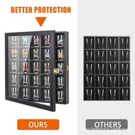 Spirit Storage Box Spirit Display Wall-Mounted Wine Glass Wooden Box Black Wine Glass Storage Wine G