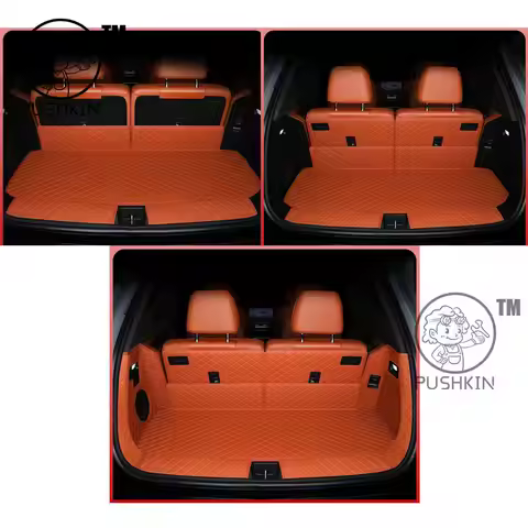For AITO M9 2024 6-Seater Car Trunk Mats Leather Rear Boot Cargo Waterproof Trunk Carpet Storage Pad