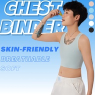 【COD】Janest Chest Binder Seamless Bra Pullover Sport Bra Breathable Binder Plus Size Binder Tomboy
