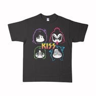 [S-5XL]เสื้อยืด พิมพ์ลายวงดนตรี BAND KISS KIDS METAL สําหรับเด็ก