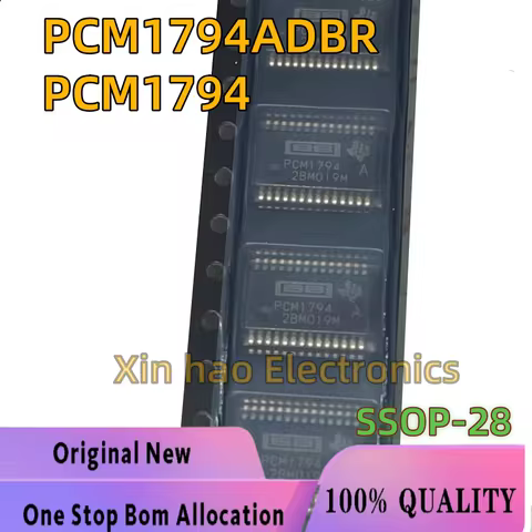 1PCS New Original PCM1794ADBR Audio Decoder Chip PCM1794 SSOP-28 Balanced Bluetooth Decoder IC