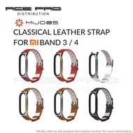 Xiaomi Mi Band 3 / 4 MIJOBS Classical Leather Strap