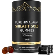 Shilajit Gummies: Shilajit Himalayan บริสุทธิ์อุดมไปด้วย Ashwagandha Gaulshura Fulvic Acid 85 Micron