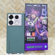 New Stok Infinix Note 40 pro 5G 8/256GB handphone second fullset batangan original bergaransi
