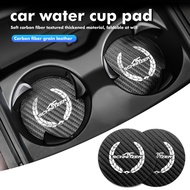 2Pcs Car Coaster Water Cup Slot Non-Slip Mat For BMW Performance M3 M5 M6 X1 X2 X3 X4 X5 M F01 Alpin