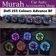 ☆Defi 255 Colours Advance BF☆ Smart Digital Meter Gauge with sensor Water Temp Volt Boost RPM Oil Pr
