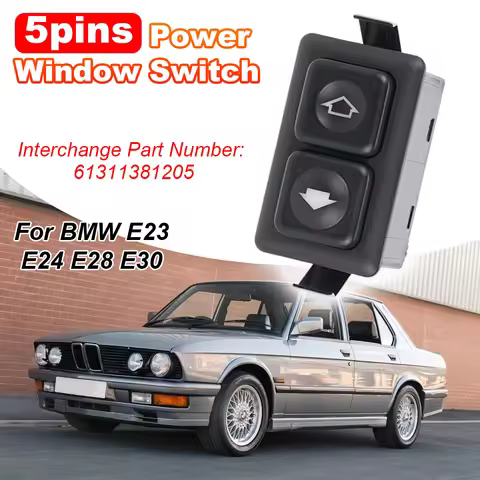 Universal Auto Car Power Window Switch Lifting Switch 5 Pin For BMW E23 E24 E28 E30 left front BW102