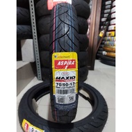 MOTORCYCLE TIRES Ring 17 70/90 80/90 ASPIRA MAXIO TECHNO TUBELESS SUPRA X 125 VEGA R JUPITER Z