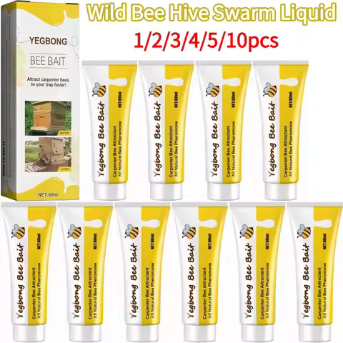60ML Bee Bait Bee Swarm Commander Lure Bait Bee Cage Trap Kit Beekeeper Tools Beekeeping Wild Bee Hi