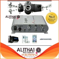 Alithai LVPIN LP-838 12 โวลต์ 200 วัตต์มินิไฮไฟเครื่องขยายเสียงสเตอริโอ MP3 วิทยุติดรถยนต์ช่อง 2 บ้า