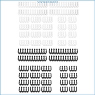 VIVI 24 Pieces  Set 24-pin x 4 8-pin x 12 6-pin x 8 for 3 mm up to 3 4 mm 0 13inch- White Black