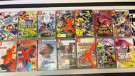 Switch games  Mario Party  Mario Sonic 2030 東京奧運  Mario bros deluxe  Splatoon 3 Splatoon 2  Pokémon  寶可夢赤 Let’s sing 2021 with Mic  NBA 2K23 Micheal Jordan NBA 2K22  FIFA 22 FIFA 21 Mario strikers Ring fit 有盒 爆鑽小英雄 bomberman R