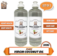 (Set of 2 500ml) Martina's Virgin Coconut Oil Organic Made from 100% vco Virgin Coconut Oil for Skin